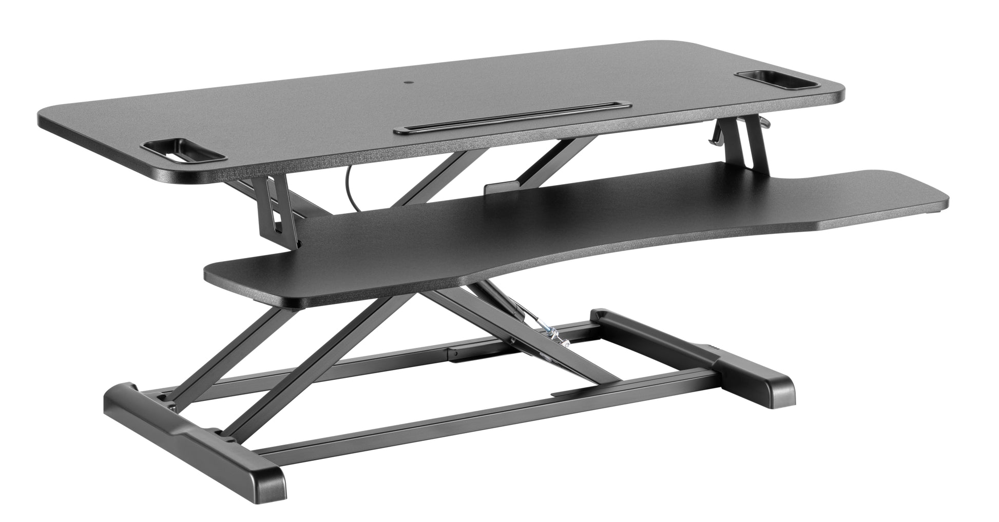 Ergolux Pro Height Adjustable Sit Stand Desk Riser 95cm (Black)