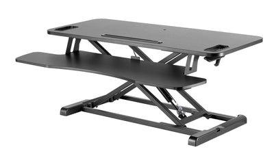Ergolux Pro Height Adjustable Sit Stand Desk Riser 95cm - Black