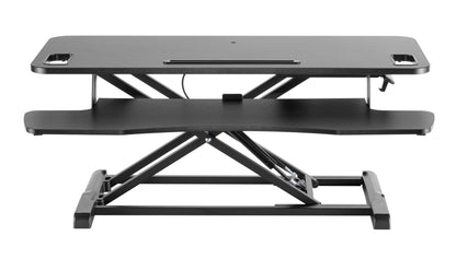 Ergolux Pro Height Adjustable Sit Stand Desk Riser 95cm (Black)