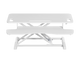 Ergolux Pro Height Adjustable Sit Stand Desk Riser 95cm (White)