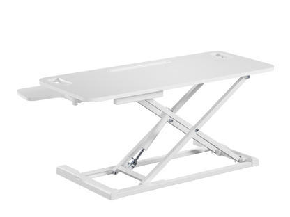 Ergolux Pro Height Adjustable Sit Stand Desk Riser 95cm (White)