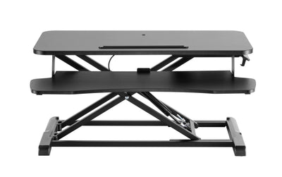 Ergolux Pro Height Adjustable Sit Stand Desk Riser Black Medium