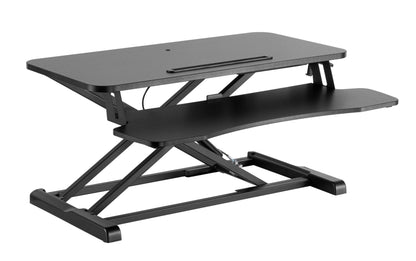Ergolux Pro Height Adjustable Sit Stand Desk Riser 80cm (Black)