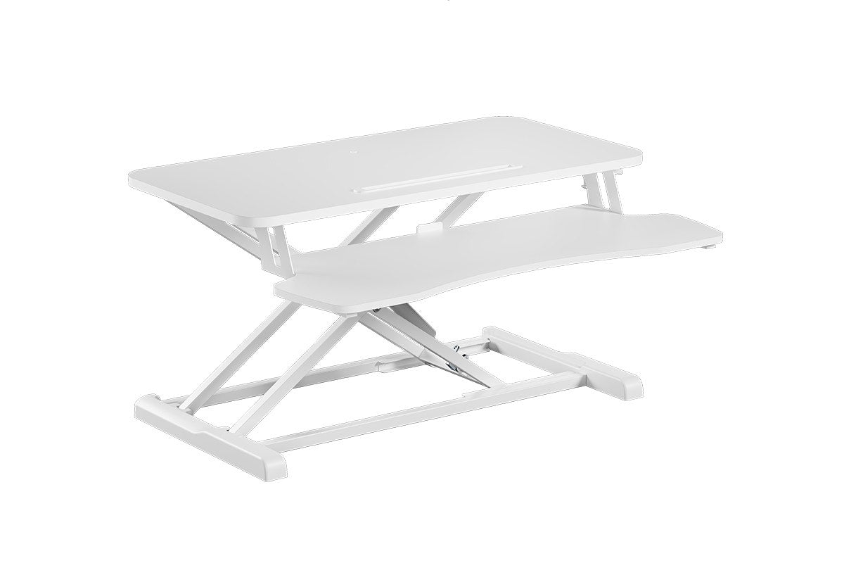 Ergolux Pro Height Adjustable Sit Stand Desk Riser 80cm (White)