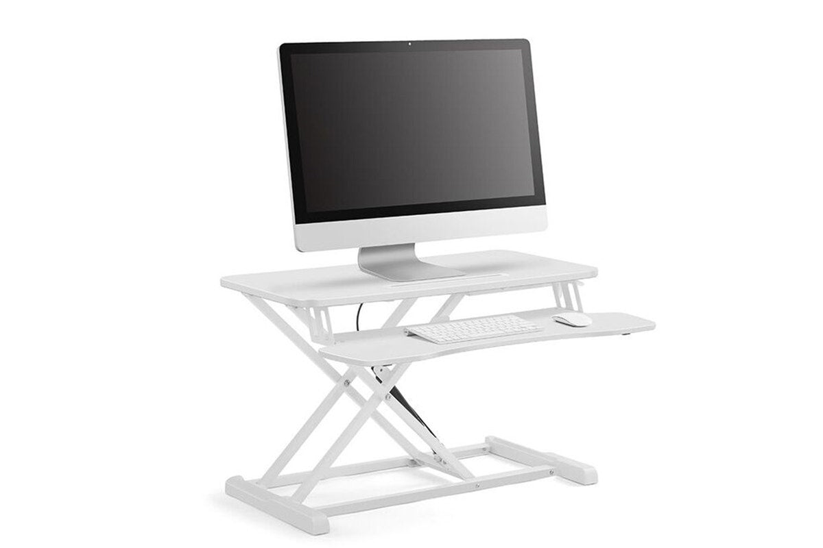 Ergolux Pro Height Adjustable Sit Stand Desk Riser 80cm (White)