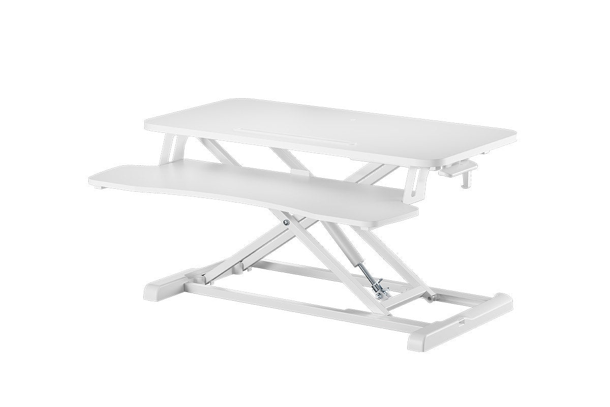 Ergolux Pro Height Adjustable Sit Stand Desk Riser 80cm (White)