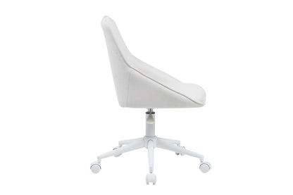 Ergolux Daisy Linen Office Chair (Beige/White)