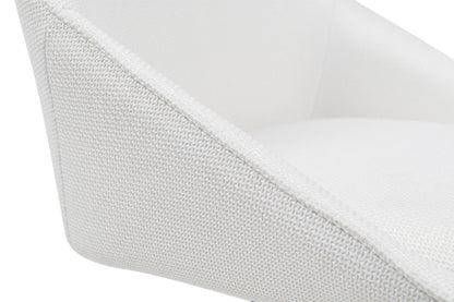 Ergolux Daisy Linen Office Chair (Beige/White)