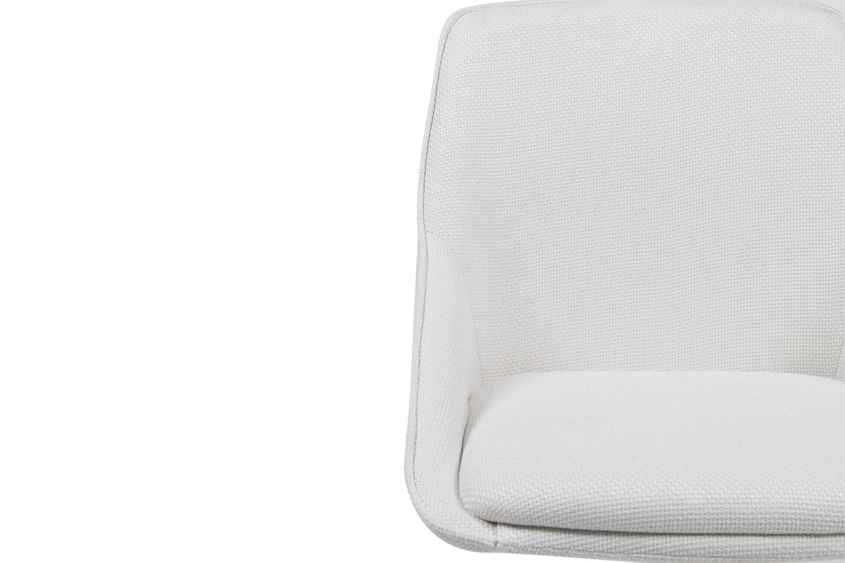 Ergolux Daisy Linen Office Chair (Beige/White)