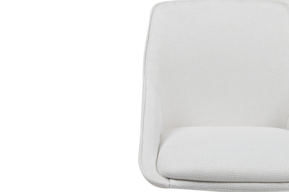 Ergolux Daisy Linen Office Chair (Beige/White)