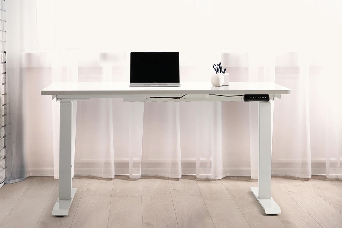 Ergolux Electric Dual Motor Standing Desk (White)