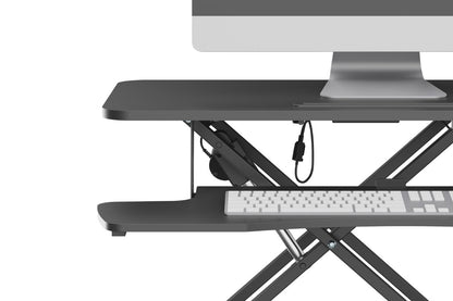 Ergolux EZ Pro Electric Height Adjustable Sit Stand Desk Riser 95cm (Black)