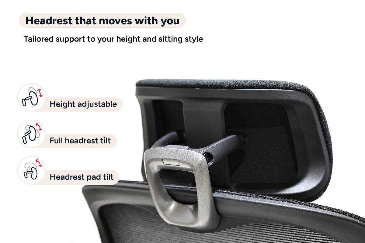 Ergolux Elite Ergonomic Foam Office Chair with Footrest (Black)