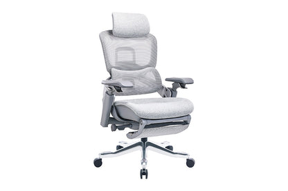 Ergolux Elite Ergonomic Foam Office Chair with Footrest (Grey)