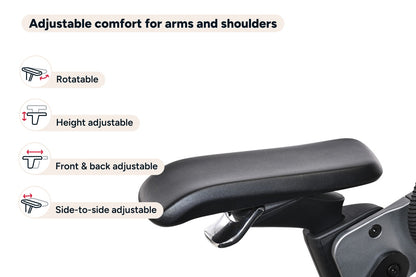 Ergolux Elite Ergonomic Mesh Office Chair with Footrest (Black)