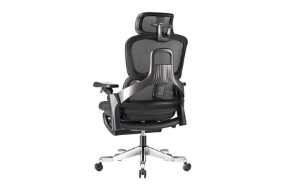 Ergolux Elite Ergonomic Office Chair with Footrest (Black)