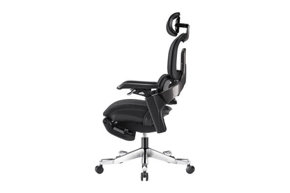 Ergolux Elite Ergonomic Office Chair with Footrest (Black)