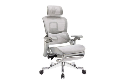 Ergolux Elite Ergonomic Mesh Office Chair with Footrest (Grey)