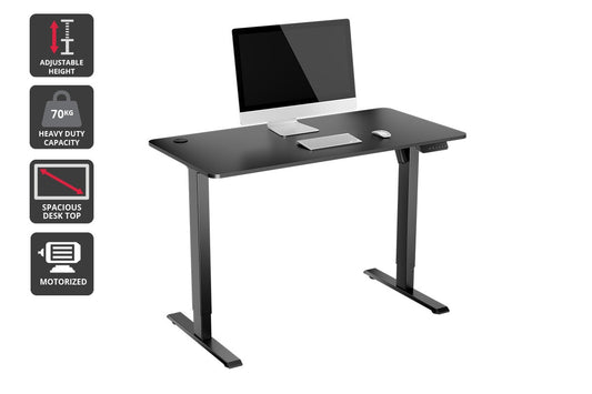 Ergolux Electric Standing Desk 120 x 60cm (Black / Black)