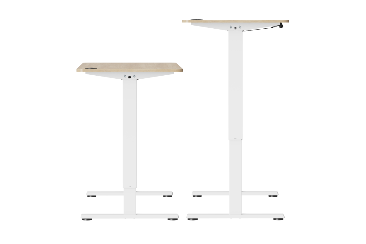 Ergolux Electric Standing Desk 120 x 60cm (Oak/White)