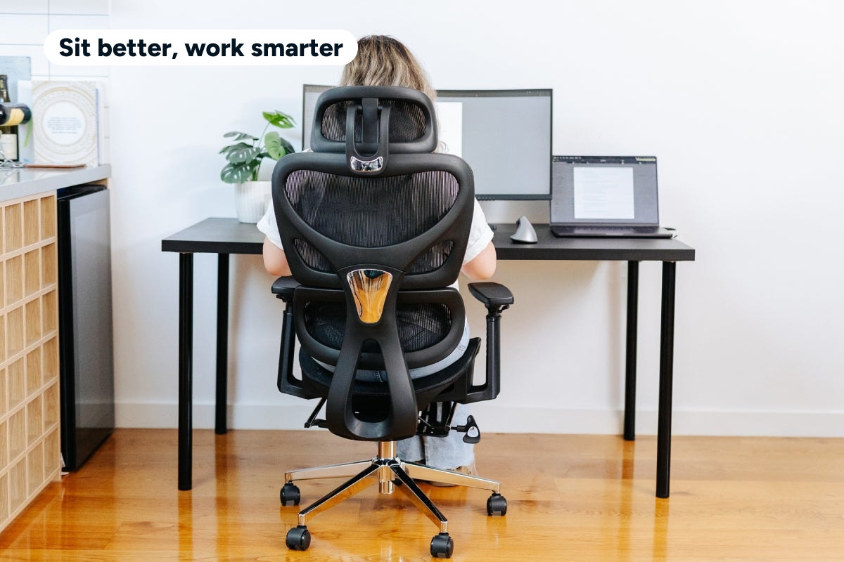 Ergolux Plus Ergonomic Mesh Office Chair (Black)