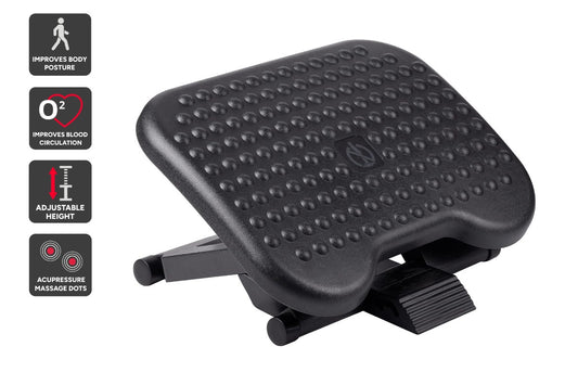 Ergolux Adjustable Under Desk Foot Rest (Black)