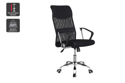 Ergolux High Back Designer Office Chair  - Black)