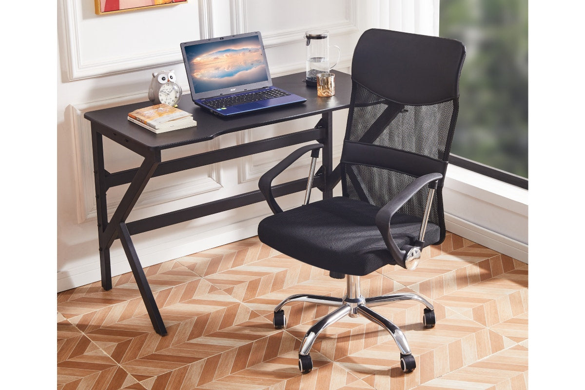 Ergolux High Back Designer Office Chair  - Black)