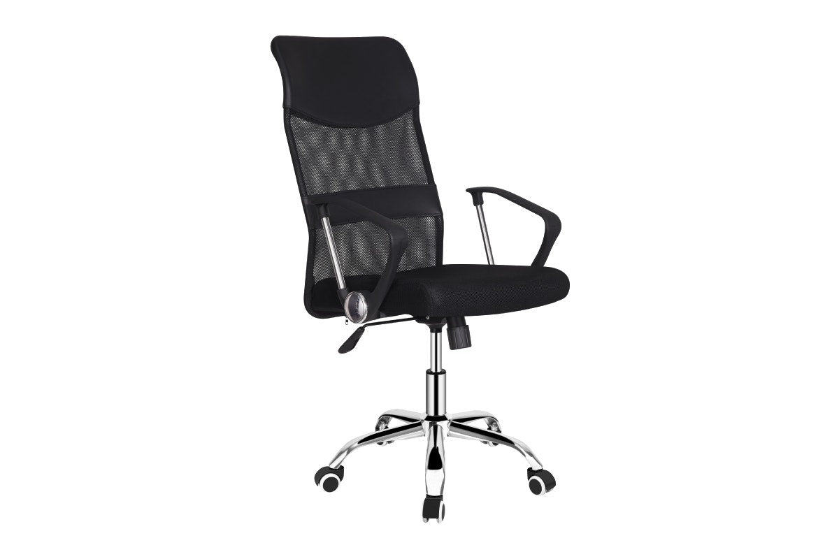 Ergolux High Back Designer Office Chair  - Black)
