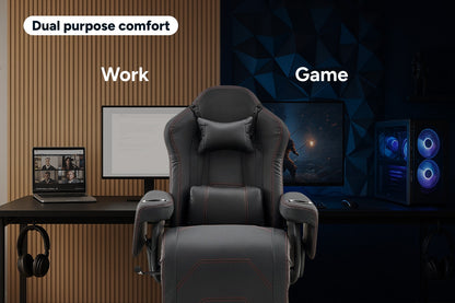 Ergolux Hotshot Recliner Gaming Office Chair (Black)