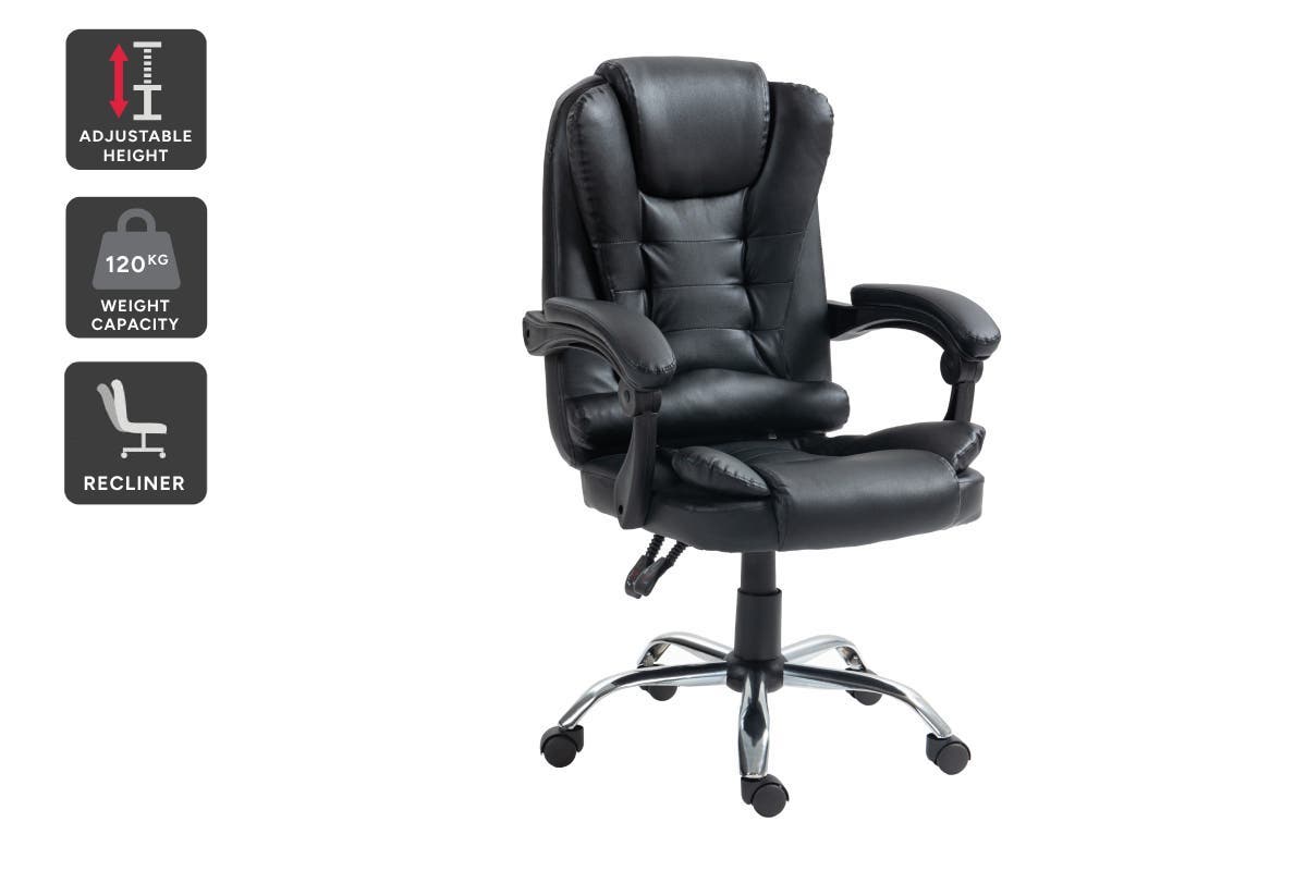 Ergolux Luxor Executive Office Chair (Black)