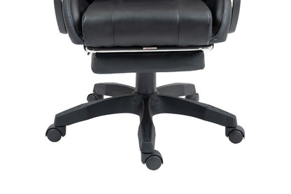 Ergolux Meta Massage Gaming Chair with Footrest (Black)