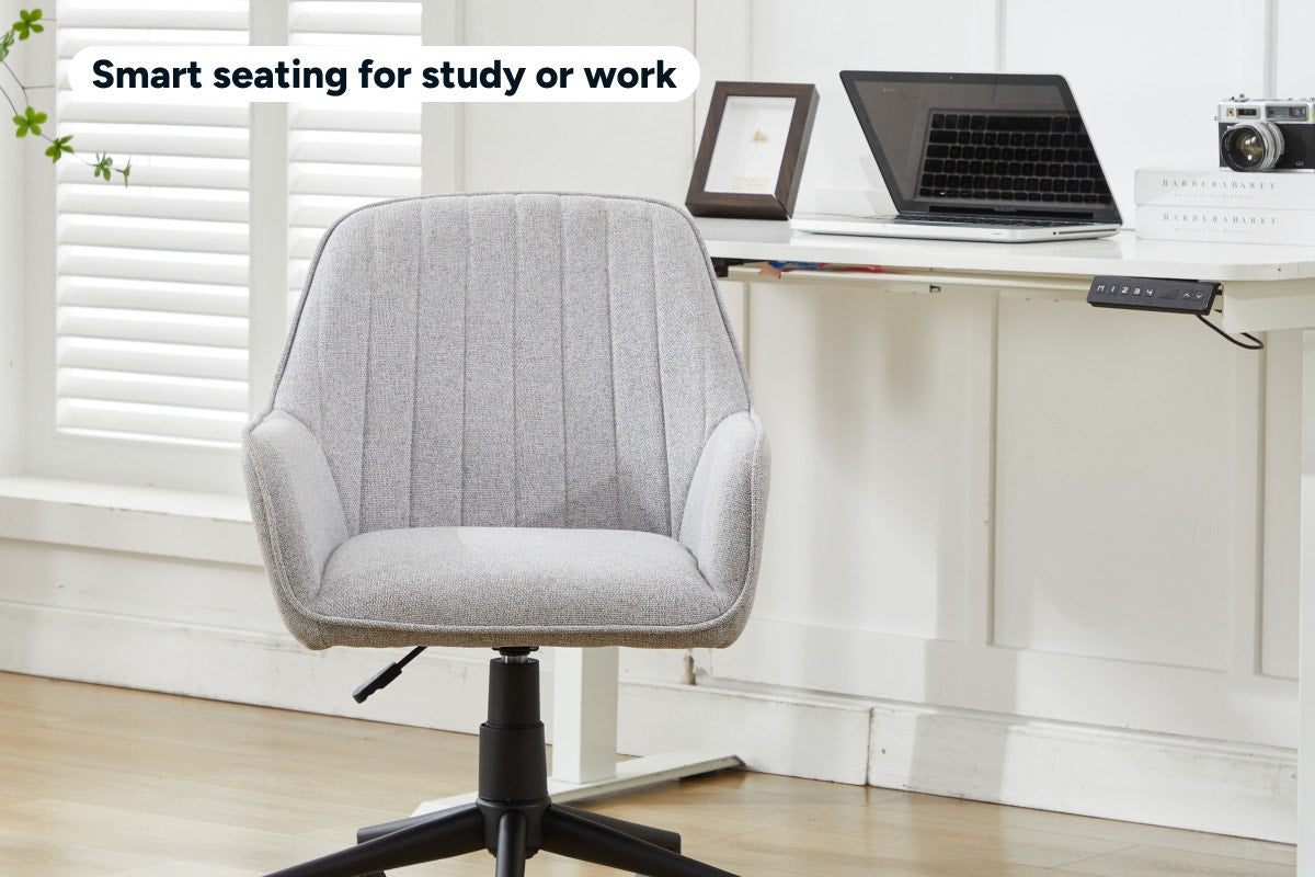 Ergolux Milly Fabric Office Chair (Grey/Black)