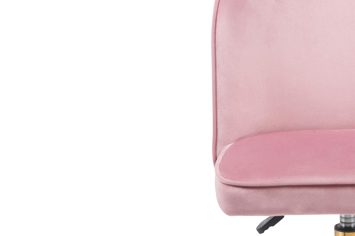 Ergolux Monty Velvet Office Chair (Blush)