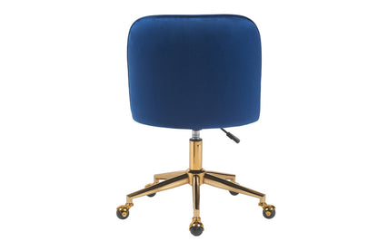 Ergolux Monty Velvet Office Chair (Navy)