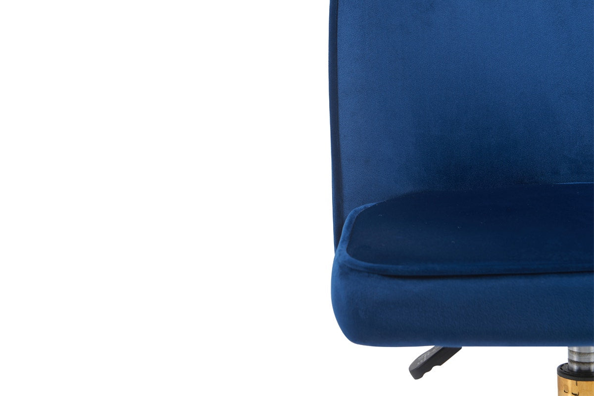 Ergolux Monty Velvet Office Chair (Navy)