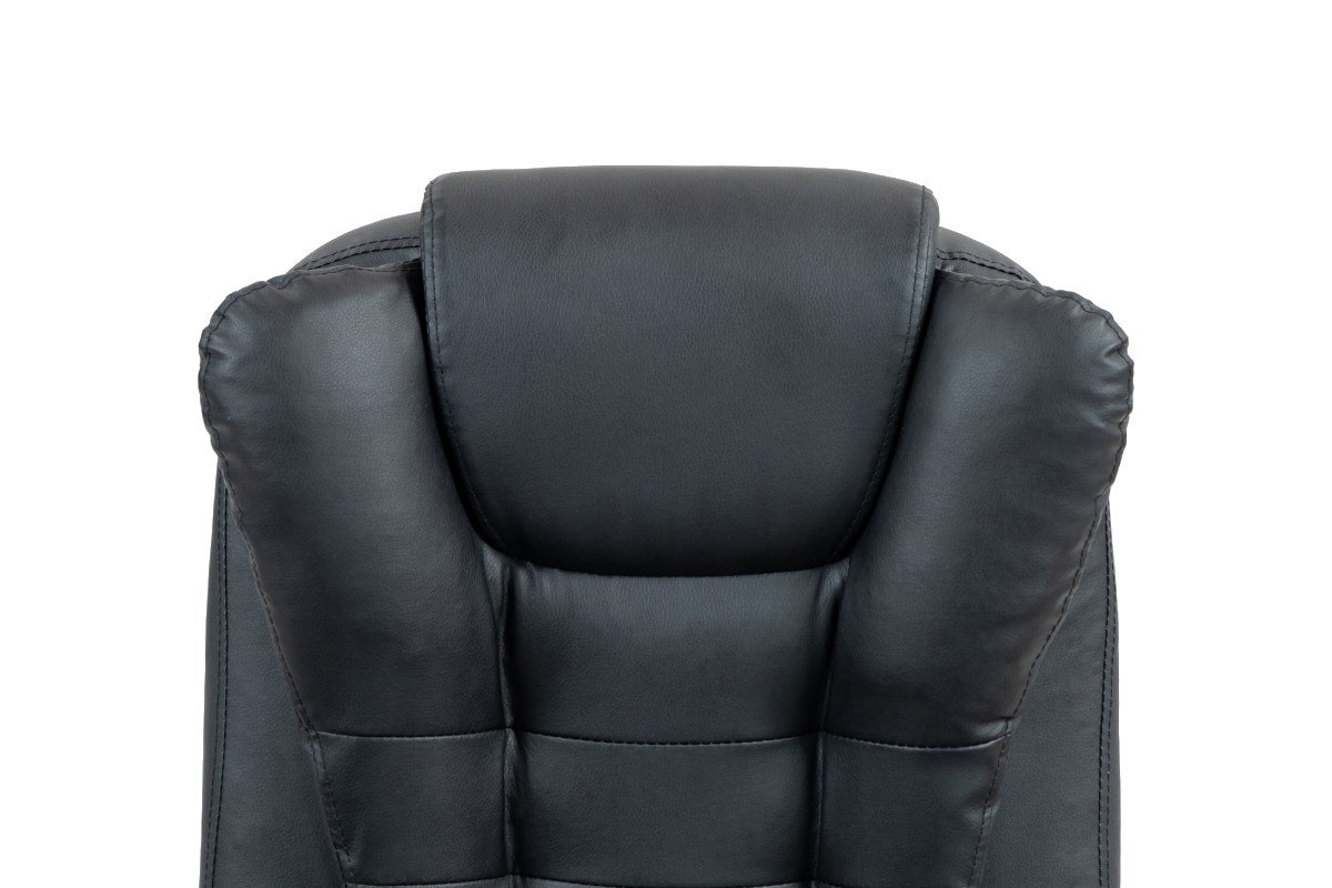 Ergolux Noob Mid Back Padded Massage Office Chair (Black)