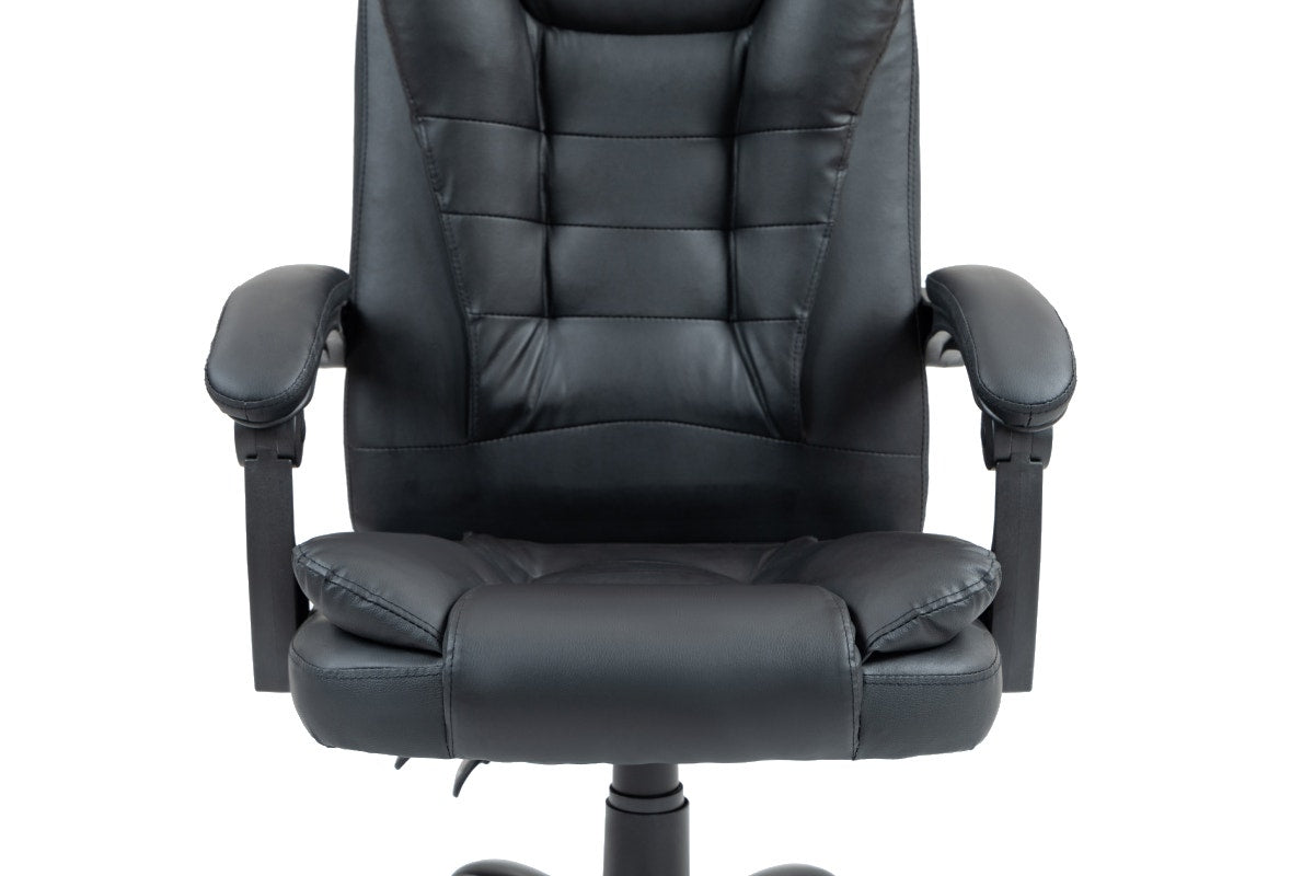 Ergolux Noob Mid Back Padded Massage Office Chair (Black)