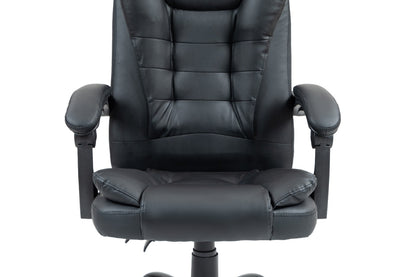 Ergolux Noob Mid Back Padded Massage Office Chair (Black)