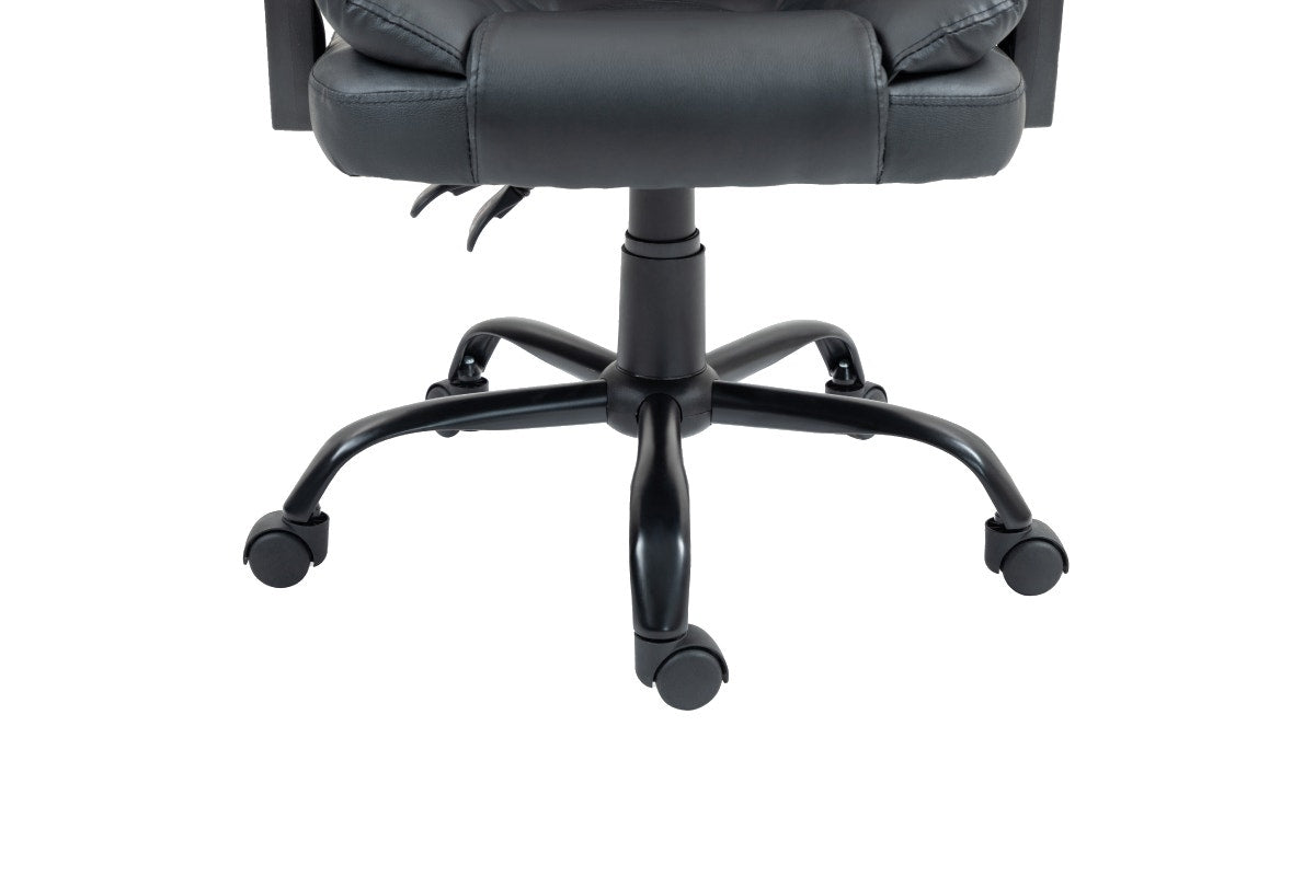 Ergolux Noob Mid Back Padded Massage Office Chair (Black)