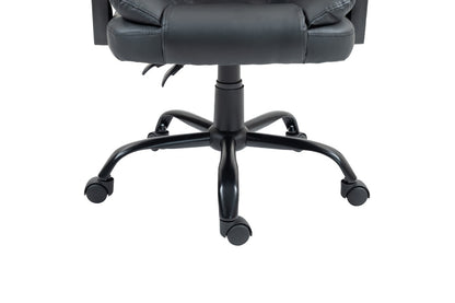 Ergolux Noob Mid Back Padded Massage Office Chair (Black)