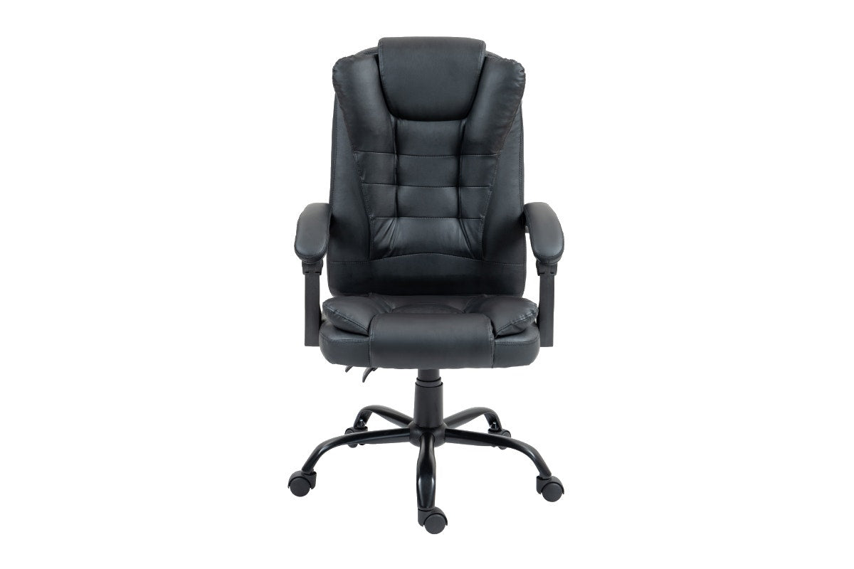 Ergolux Noob Mid Back Padded Massage Office Chair (Black)