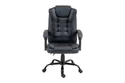 Ergolux Noob Mid Back Padded Massage Office Chair (Black)