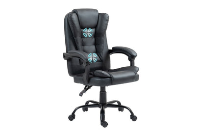 Ergolux Noob Mid Back Padded Massage Office Chair (Black)