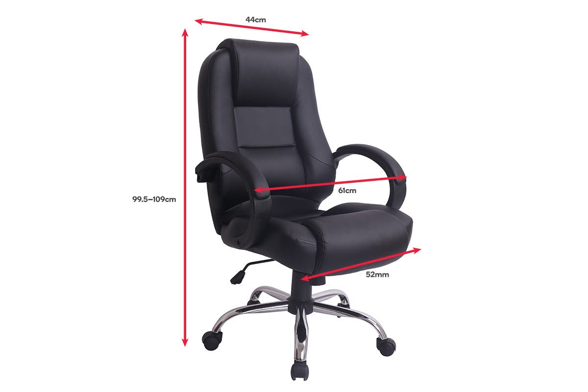 Ergolux Oxford High Back Padded Office Chair