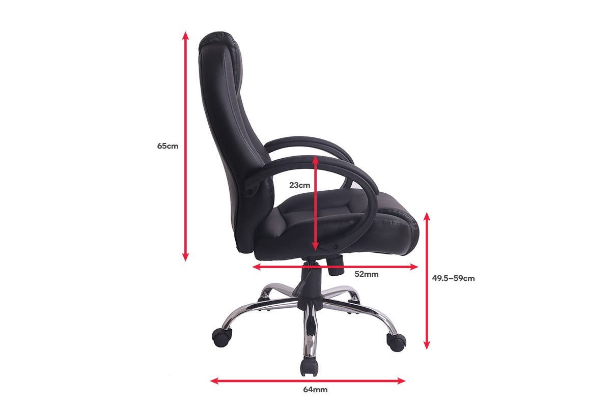 Ergolux Oxford High Back Padded Office Chair