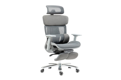 Ergolux Pro Max Ergonomic Office Chair with Footrest (Grey)