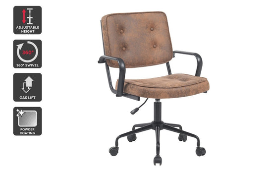 Ovela Retro Office Chair (Tan)