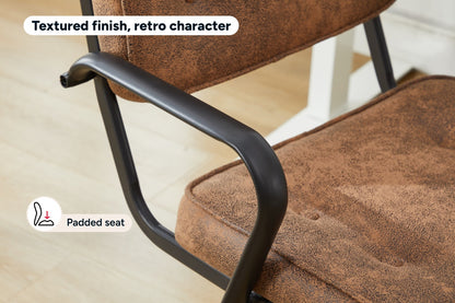Ergolux Retro Office Chair (Tan)