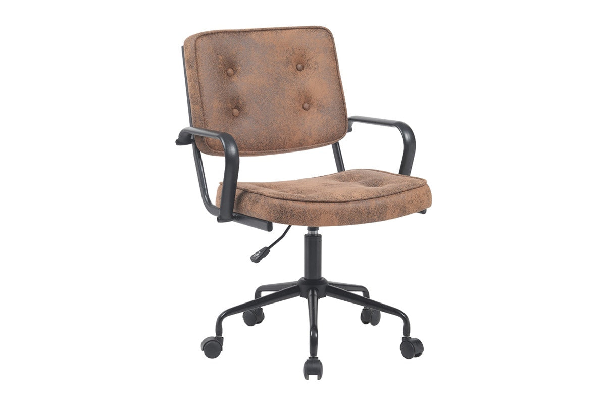 Ergolux Retro Office Chair (Tan)